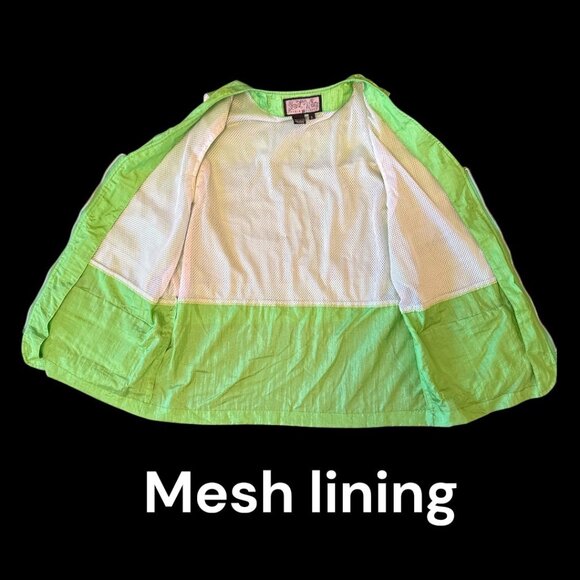 Vtg. Carole Little Street Wear Safari Vest Outdoor Gear Sz. L - Picture 5 of 11